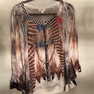 Kamana brand lightweight lace blouse